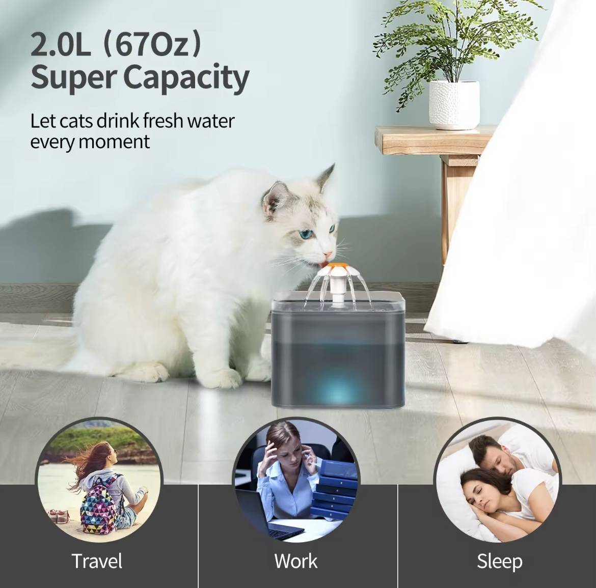 Reynpet E-Automated Pet Water Fountain - Image 2