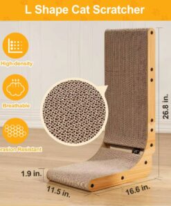 Durable L-Shaped Cat Scratcher